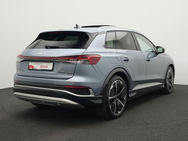 Audi Q4 e-tron 50 77 kWh 299 pk quattro Launch edition S Competition | Panoramadak | SONOS | Warmtepomp | Matrix LED | Sportstoelen Fijnnappa Leder | Augmented Reality head-up display | 21 inch