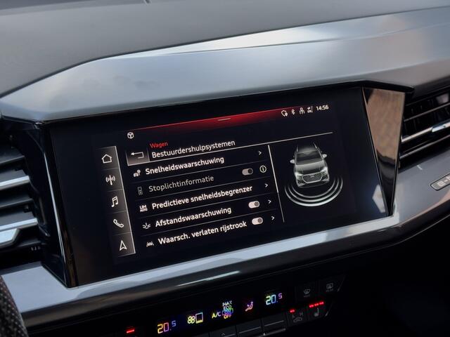 Audi Q4 e-tron 40 3X S-LINE 77 kWh LEDER 20 INCHE-LMV CAMERA-360 DIGI-DASH NAVI LED PDC