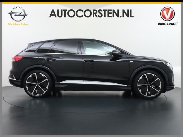 Audi Q4 e-tron 50 Quattro 77kWh S-Line Competition 300pk Sonos®-Audio Pano-dak Leer Warmtepomp Adaptive-Cruise Matrix-Led 21" Head-Up-Display Launch Edition Sport Stoelen Virtual-Cockpit Apple Carplay Android Auto Assistentie Pack Comfort-plus Pack Dynamic Pack Interieu