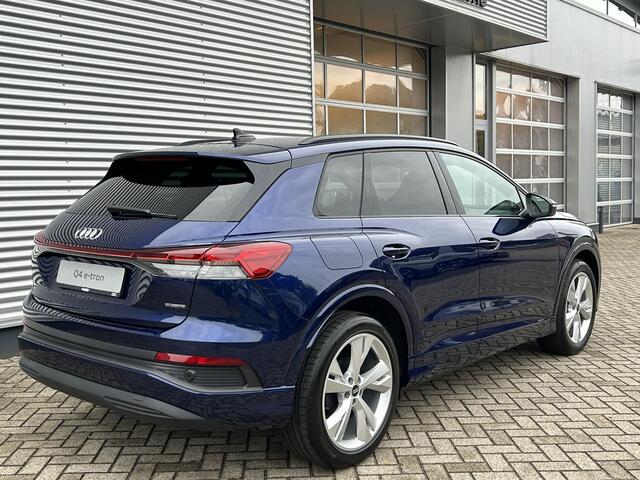 Audi Q4 e-tron Advanced edition (A1) e-tron 45 82 kWh 210 kW / 2 | Elektrische Bestuurderstoel | Sfeerverlichting | Adaptieve Cruise Control | Inklapbare spiegels | Navigatie | Camera |
