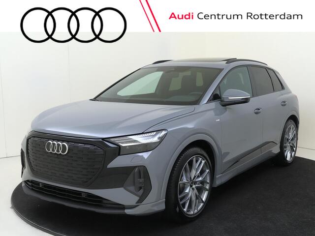 Audi Q4 e-tron 45 quattro S Edition 82 kWh | Panoramadak | 21 inch LM velgen | Achteruitrijcamera | S-line interieur en exterieur