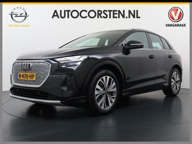 Audi Q4 e-tron L.E. Advanced Plus Pano-dak-Schuifdak Adap.Cruise W-pomp Navi-Plus Sportst.+Verwarmd PDC-a+v Matrix Led Camera Lmv 19" Elek.Achterklep Virtual Cockpit E-Call Bordherkenning Audi Connect +Phone-Box Keyless-Go A-Licht-Dynamisch S.O.H. 92% 1e Eigenaar Origin