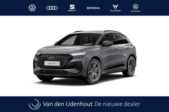 Audi Q4 e-tron Q4 45 e-tron 286 1AT S edition Competition Automaat | Velgen Audi Sport, 5-W-spaak-ster, platinagrijs