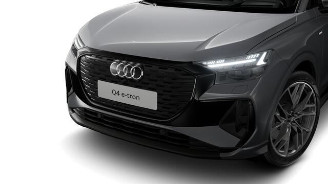 Audi Q4 e-tron Q4 45 e-tron 286 1AT S edition Competition Automaat | Velgen Audi Sport, 5-W-spaak-ster, platinagrijs