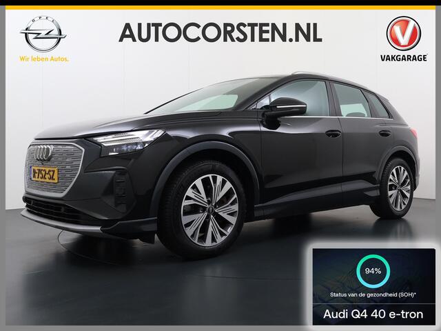 Audi Q4 e-tron 40 Advanced Edition 77kWh SOH 94% Adap.Cruise Trekhaak Navi-Plus Apple Carplay Android Auto Ecc Pdc Matrix Led Sportstoelen DAB Stoelverwarming Led Lmv 19" Elek.Achterklep Led-a-licht dynamisch 1e Eigenaar Origineel Nederlandse Auto 1.000kg Trekgewicht