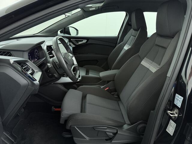 Audi Q4 e-tron 40 Advanced Edition 77kWh SOH 94% Adap.Cruise Trekhaak Navi-Plus Apple Carplay Android Auto Ecc Pdc Matrix Led Sportstoelen DAB Stoelverwarming Led Lmv 19" Elek.Achterklep Led-a-licht dynamisch 1e Eigenaar Origineel Nederlandse Auto 1.000kg Trekgewicht