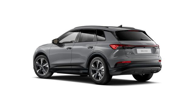 Audi Q4 e-tron 40 S edition 77 kWh Stoelverwarming - Sportstoelen - Buitenspiegels elektrisch verstelbaar en verwarmbaar - Warmtepomp - Assistentiepakket plus - MMI navigatie plus - Privacy glas - Optiekpakket zwart -