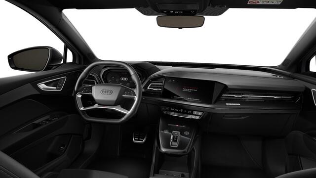 Audi Q4 e-tron 40 S edition 77 kWh Stoelverwarming - Sportstoelen - Buitenspiegels elektrisch verstelbaar en verwarmbaar - Warmtepomp - Assistentiepakket plus - MMI navigatie plus - Privacy glas - Optiekpakket zwart -