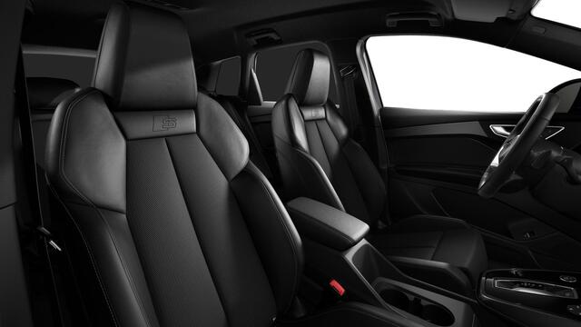 Audi Q4 e-tron 40 S edition 77 kWh Stoelverwarming - Sportstoelen - Buitenspiegels elektrisch verstelbaar en verwarmbaar - Warmtepomp - Assistentiepakket plus - MMI navigatie plus - Privacy glas - Optiekpakket zwart -