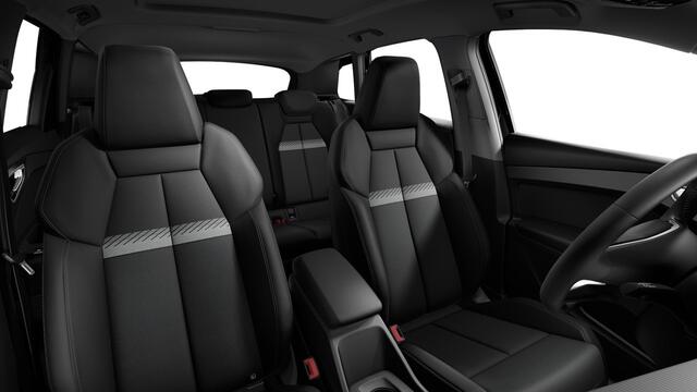 Audi Q4 e-tron 40 S edition 77 kWh Trekhaak - Panoramadak - Parkeerhulp voor/achter - Stoelverwarming - Audi sound system - Sportstoelen - Lichtpakket - Privacy glas - Verwarmbare voorruit - Optiekpakket zwart -