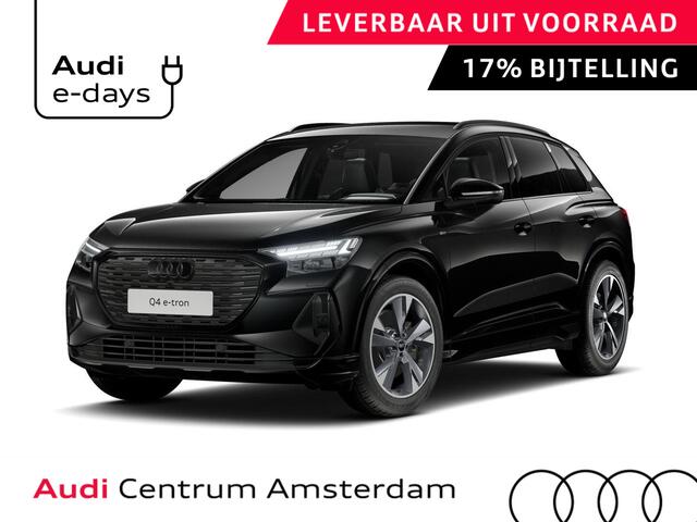 Audi Q4 e-tron 45 S edition Competition 82 kWh 286 pk | Assistentiepakket plus | Comfortpakket | Optiekpakket zwart plus | Achterbank in delen neerklapbaar |