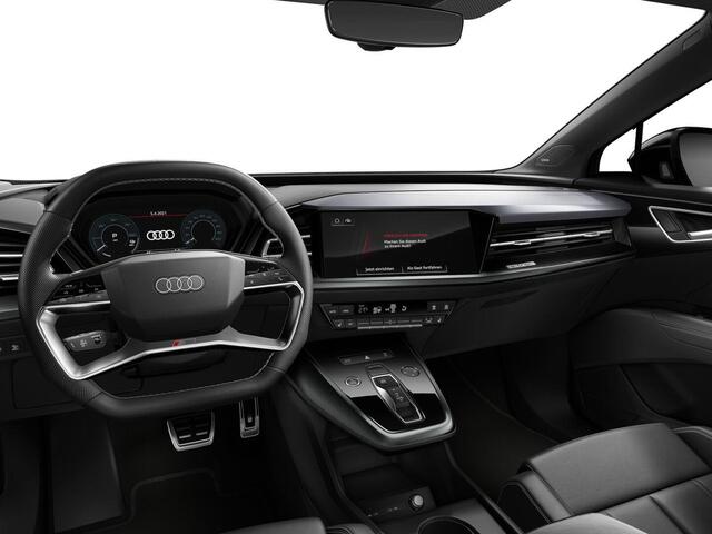 Audi Q4 e-tron 50 quattro Launch edition S Competition 77 kWh | 299 PK | SoH 89% | Warmtepomp | Head-up display | 21" LM velgen | S line | Matrix LED koplampen |