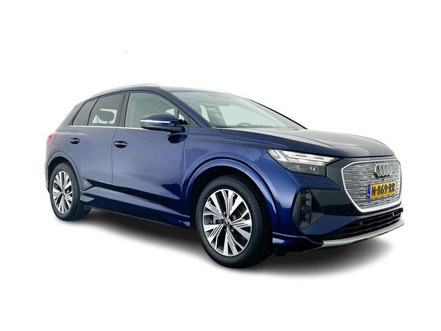 Audi Q4 e-tron 40 Advanced edition 77 kWh [ 3-Fase ] {SOH-92%} (INCL.BTW) Aut.*HEAT-PUMP | NAVI-FULLMAP | MATRIX-LED | KEYLESS | AUDI-SOUND | DIGI-COCKPIT | DAB | CARPLAY | HEATED-SPORTSEATS | PRIVACYGLASS | CRUISE | 19''ALU*