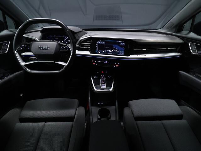 Audi Q4 e-tron 40 Advanced edition 77 kWh [ADAPTIVE CRUISE CONTROL, APPLE CARPLAY, ANDROID AUTO, SFEERVERLICHTING, ACHTERUITRIJCAMERA, PDC V+A, STOELVERWARMING, NIEUWSTAAT]