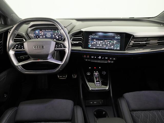 Audi Q4 e-tron 40 S-line 77kWh 204pk | SOH 94% | Panoramadak| Navigatie | Parkeercamera | Lederen bekleding | Keyless pakket | Head up display