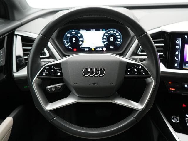Audi Q4 e-tron 45 Quattro Advanced edition 77 kWh 265pk Dealer O.H. | Trekhaak Af Fabriek | Adaptive Cruise | Camera | Lederen Stoelen Memory & Verwarmd | Apple Carplay | Virtual | Navigatie | DAB |