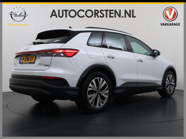 Audi Q4 e-tron 50 Quattro 300pk BOMVOL 82kWh SOH 95% Leer Warmtepomp SONOS®-Hifi Navi Camera Adap.Cruise Elek.Stoelen+Memory+Verwarming Apple Carplay Android Auto Head-Up Pdc Launch Ed. Advanced Plus DAB Matrix LED Lmv ¤ 76.000 nieuw 1e Eigenaar Origineel Nederlandse A