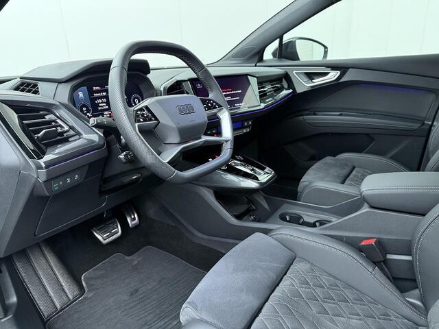 Audi Q4 e-tron 45 S Edition 82 kWh | 286 PK | SoH 100% | Adaptive cruise control | 21"LM velgen | Keyless | S line | Stoelverwarming |