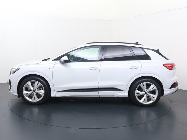 Audi Q4 e-tron 40 S edition 77 kWh | 204 PK | SOh 93% | Matrix LED koplampen | Adaptive cruise control | S line | 20" LM velgen | Stoelverwarming |