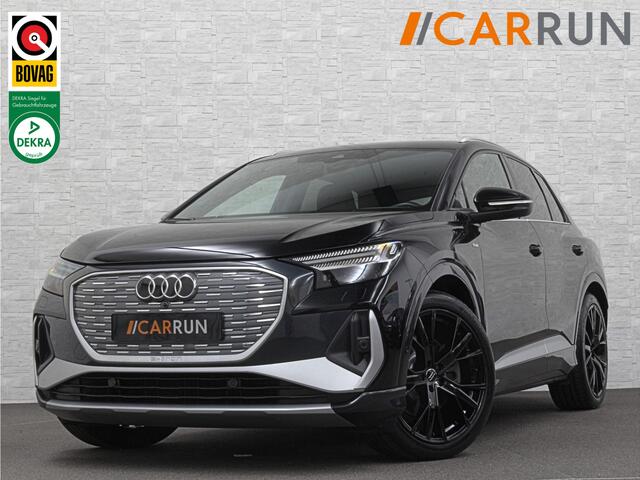 Audi Q4 e-tron 45 Quattro S-Line 77 kWh | ACC | Matrix-LED | Keyless-Entry | Standkachel | Carplay | Lane Assist | 3-Zone Clima | Stoelverwarming | Getint Glas | Autom. Parkeren | Virtual Cockpit |