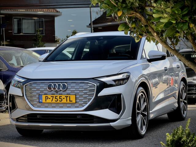 Audi Q4 e-tron 40 3x S-LINE 204Pk 77 kWh 89,6% SOH LEDER 20 INCHE-LMV CAMERA-360 DIGI-DASH NAVI LED PDC