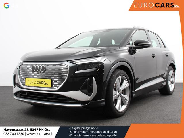Audi Q4 e-tron 45 Advanced edition 82 kWh Climate control Adaptieve cruise control Parkeersensoren Keyless Verwarmde voorstoelen Lane assist LED Dodehoek assistent Navigatie Apple Carplay/ Android Auto