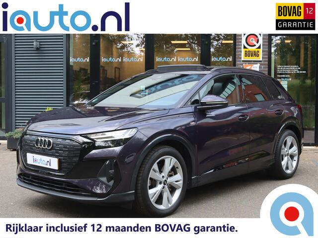 Audi Q4 e-tron 50 quattro S Edition 77 kWh Optiek Zwart S-Line/Pano/Leder/Matrix LED/Elek. stoelen+mem/Head-up/Camera/Keyless/20"