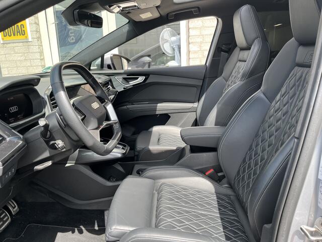Audi Q4 e-tron 40 Launch edition S -Line 77 kWh / SOH 93 %/ AUTOMAAT/ PANO/ TREKHAAK/ LEER/ SONOS/ PARK.SENSOR.V+A/ 360 CAMERA/ SMARTPHONE INTERFACE/ STOELVERWARM./ MEMORY SEAT/ ACC/ ELEK.ACHTERKLEP/ KEYLESS