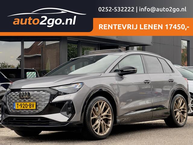 Audi Q4 e-tron 50 QUATTRO 3X S-LINE COMPETITION-EDITION 77 KWH/300PK LEDER NAVI CAMERA DIGI-DASH APPLE-CARPLAY LED LMV-20INCHE PDC