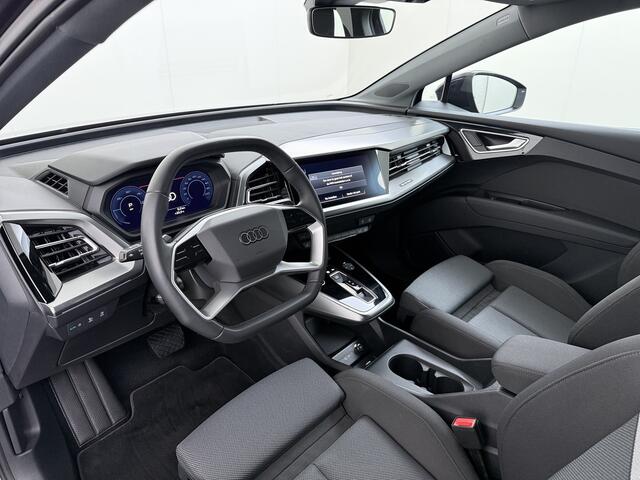 Audi Q4 e-tron 40 Launch Edition Advanced 82kWh Trekhaak Sportstoelen+Verwarmd Apple Carplay Android Auto Navi Ecc Pdc Elek.Achterklep Matrix Led Cruise Control Lmv 19" Isofix DAB 1.000KG Trekgewicht 1e Eigenaar Origineel Nederlandse Auto