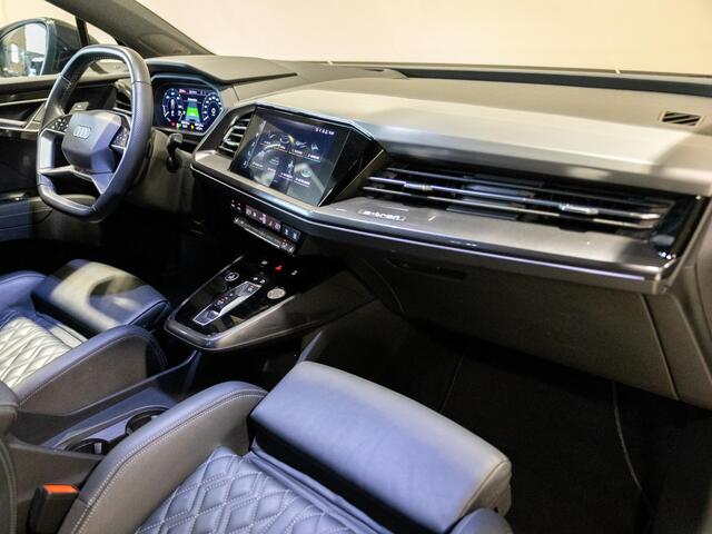 Audi Q4 e-tron 40 Launch edition S Competition 77 kWh 204pk / SoH 92,1 / Panorama dak / Sonos / Dodehoekdetectie / Trekhaak / Stoelverwarming / Apple carplay /