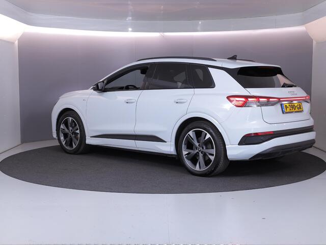 Audi Q4 e-tron 50 quattro Launch edition S Competition 77 kWh 299 pk | Navigatie | Warmtepomp | Trekhaak (wegklapbaar) | Parkeersensoren | Achteruitrijcamera | Elektr. voorstoelen | S-Line |