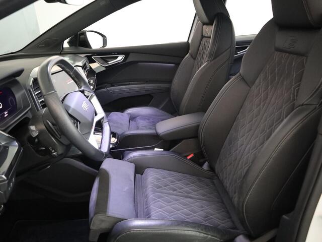 Audi Q4 e-tron 50 quattro Launch edition S Competition 77 kWh 299 pk | Navigatie | Warmtepomp | Trekhaak (wegklapbaar) | Parkeersensoren | Achteruitrijcamera | Elektr. voorstoelen | S-Line |