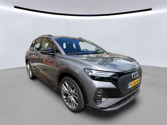 Audi Q4 e-tron 40 Launch edition Advanced Plus 77 kWh / SOH 93%/ AUTOMAAT/ LEER/ WARMTEPOMP/ CRUISE/ PARK.SENSOREN V+A/ CAMERA/ SMARTPHONE INTERFACE/ STOELVERWARMING/ DIGITAL DASH/ NAVI/ CLIMA/ 21'' LMV