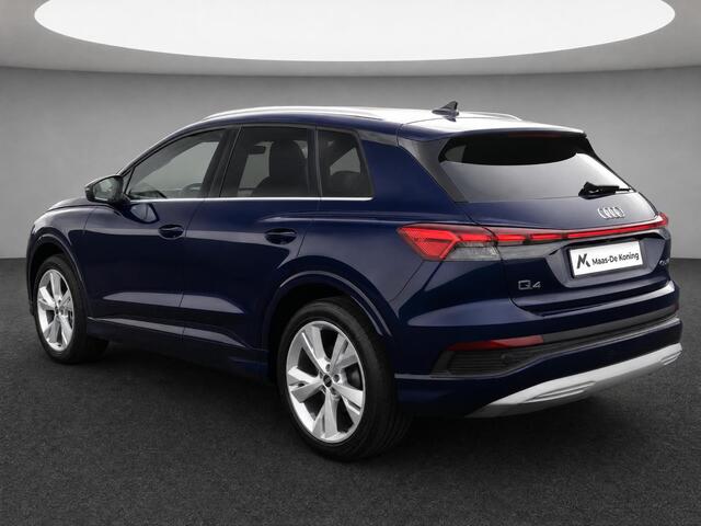 Audi Q4 e-tron 45 quattro Advanced edition 82 kWh 210kW/286PK · Panoramadak · Trekhaak · Camera · Apple/Android Car Play · Adaptive Cruise Control · Elektrische stoelverstelling · Stoelverwarming · Drive select