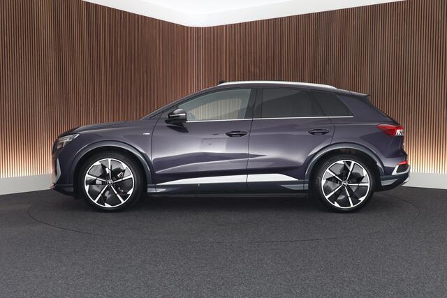 Audi Q4 e-tron 40 204pk S edition 77 kWh SOH 94% RS Zetels Memory Trekhaak Camera Panoramadak HUD Camera Sonos Keyless Navigatie