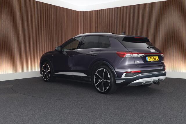 Audi Q4 e-tron 40 204pk S edition 77 kWh SOH 94% RS Zetels Memory Trekhaak Camera Panoramadak HUD Camera Sonos Keyless Navigatie