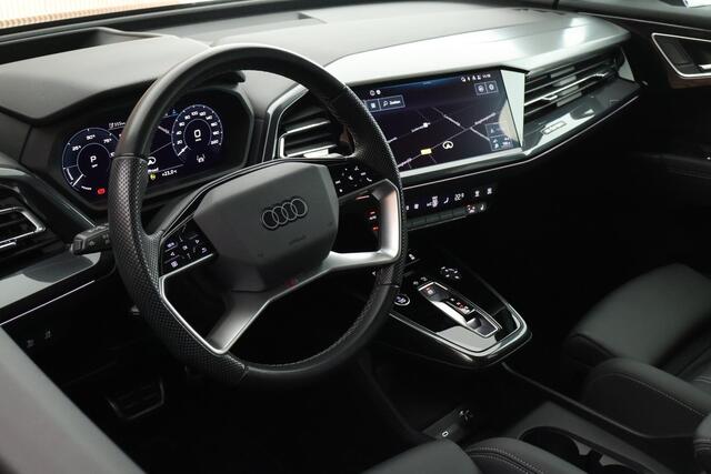 Audi Q4 e-tron 40 204pk S edition 77 kWh SOH 93% HUD Sonos Leder Memory Panoramadak Navigatie