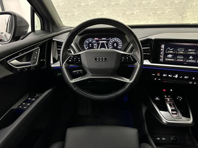 Audi Q4 e-tron 40 204pk 77 kWh | #RS-Leder | 96,7% SOH | 5x Q4 OP VOORRAAD! | ACC | Matrix-LED | Sfeerverlichting | 3 Zone Clima | Carplay | Getint Glas | Zwarte Hemelbekleding | Kieselgrau | Btw auto, 27150,= ex. | Bovag garantie. 4x Q4 op voorraad!