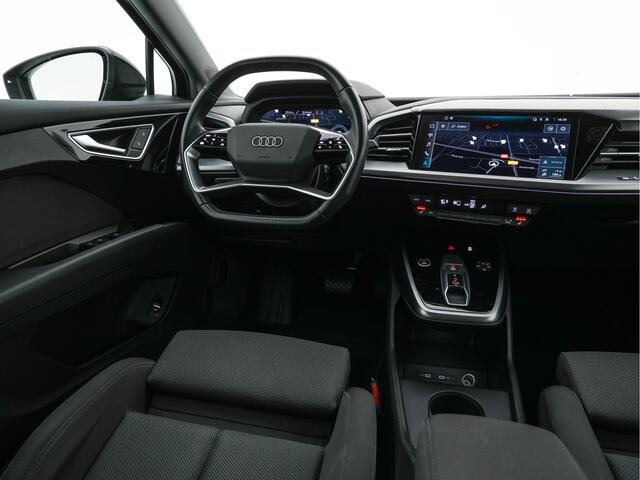 Audi Q4 e-tron 35 Advanced edition 55 kWh {SoH-88%} (INCL-BTW) Aut. *NAVI-FULLMAP | MATRIX-LED | KEYLESS | AUDI-SOUND | DIGI-COCKPIT | DAB | CARPLAY | HEATED-SPORTSEATS | CRUISE | 19''ALU*