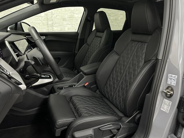 Audi Q4 e-tron 40 S-Line 77 kWh | Panorama | #RS-Leder | Warmtepomp | Sportstoelen | ACC | Lane Ass. | 5x Q4 op voorraad! | MMi+ | Virtual-Cockpit | 3-Zone Climate Control | Getint Glas | Zwarte Hemel | Elktr. A klep | Kieselgrijs | Btw Auto.