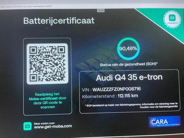 Audi Q4 e-tron 35 Launch edition 55 kWh - Digitaal Cockpit, Carplay, Camera, Stoelverw. SOH 90,49% – foto 2
