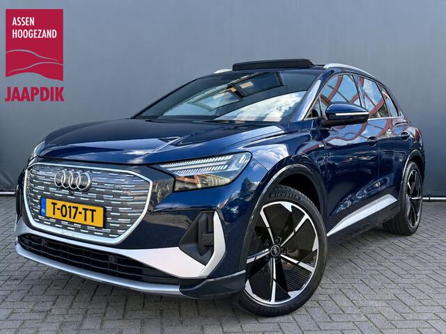 Audi Q4 e-tron BWJ 2021 40 Launch edition 204 PK S Competition 77 kWh ADAPTIVE CRUISE | 360 CAM. | KEYLESS | PANODAK | MEMORY | RS STOELEN | HUD | DODE HOEK | ELKTR.STOELEN | LEDER | STOELVERW. | ELEK. KLEP | CARPLAY + ANDROID | NAVI | CLIMA | 21 INCH VELGEN |