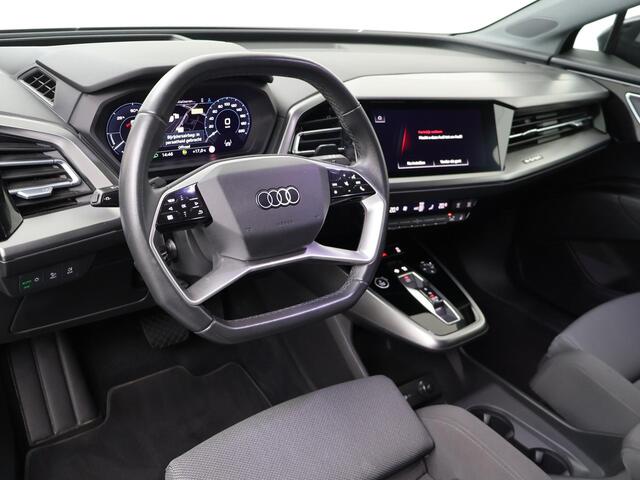 Audi Q4 e-tron 40 Launch edition Advanced 77 kWh | 204 PK | Gratis onderhoud t/m 8 jul. 2028 | SoH 91% | Adaptieve Cruise Control | Head-up display | Matrix LED koplampen | Achteruitrijcamera |