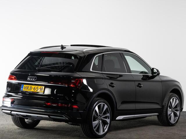 Audi Q5 Sport Edition 50 TFSI e 299pk | Panorama | 21" Velgen | Trekhaak | Camera | Keyless | Stoelverwarming v+a | Adaptieve Cruise | Dodehoekdetectie | Elek. stoelen |