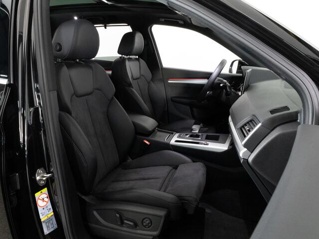 Audi Q5 Sport Edition 50 TFSI e 299pk | Panorama | 21" Velgen | Trekhaak | Camera | Keyless | Stoelverwarming v+a | Adaptieve Cruise | Dodehoekdetectie | Elek. stoelen |