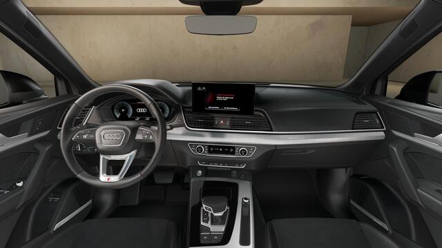 Audi Q5 Sportback S edition Competition 50 TFSI e 220 kW / 299 PK SU panoramadak, assistentiepakket parking, B&O soundsysteem, spiegelkappen carbon, lichtpakket plus, leder/alcantara interieur