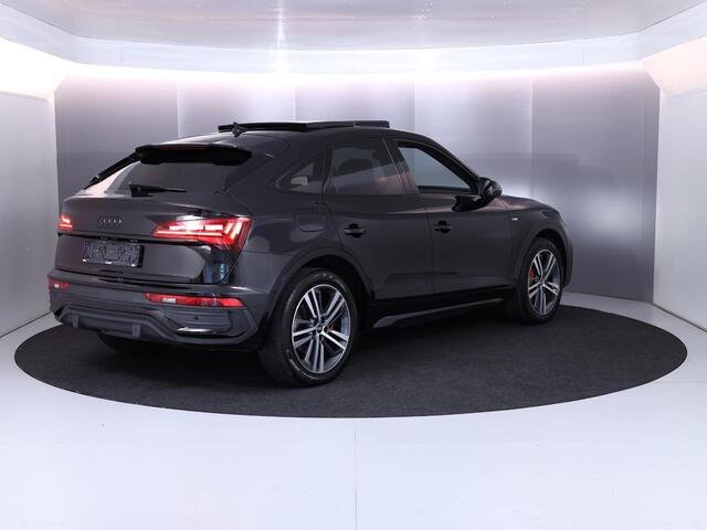 Audi Q5 Sportback 55 TFSI e S edition quattro 367 pk Automaat S-tronic | Navigatie | Panoramadak | Parkeersensoren | Achteruitrijcamera | Adaptieve cruise control | Stoelverwarming | S-line |