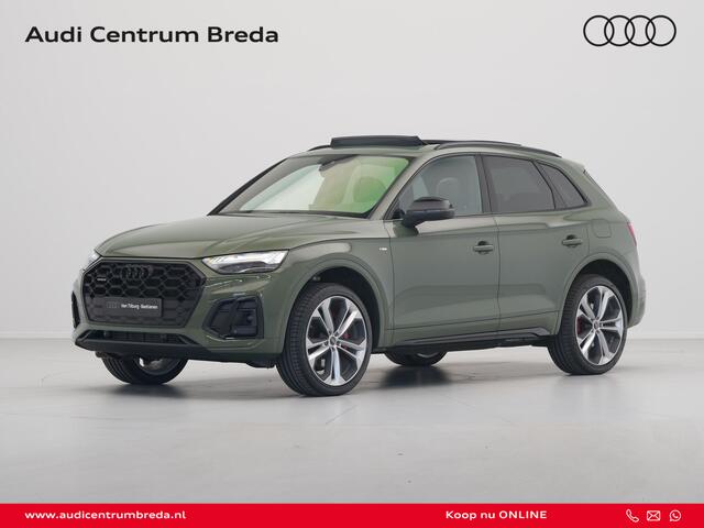 Audi Q5 50 TFSI e 299 pk S edition Competition Panoramadak B&O Camera Trekhaak Leer/alcantara Stoelverwarming