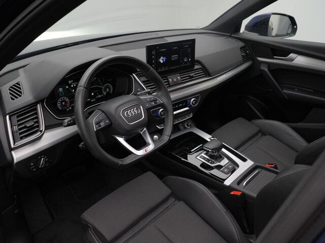 Audi Q5 50 TFSI e 299 pk S-tronic S edition / S-Line | Panoramadak | Rondomzicht camera | Matrix LED | Side Assist | Afgevlakt sportstuur